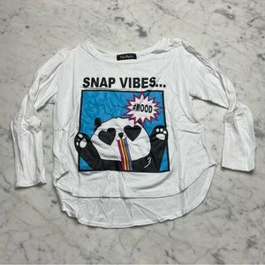 Miss Popular Snap Vibes... #Mood Panda Long Sleeve T-Shirt